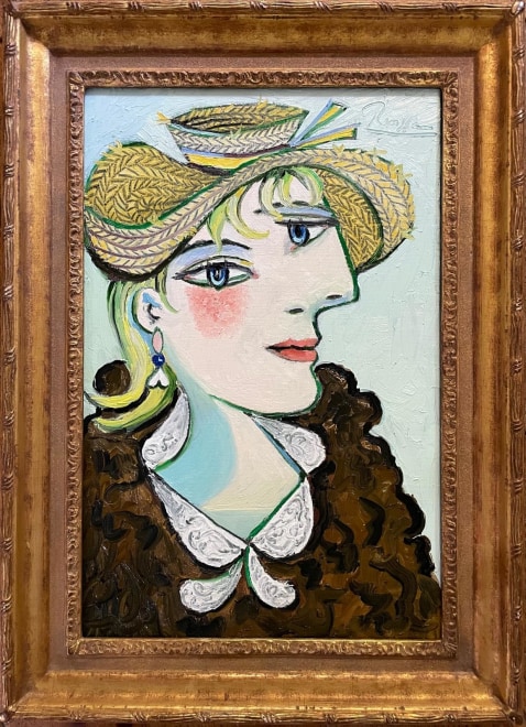 Girl in a straw hat