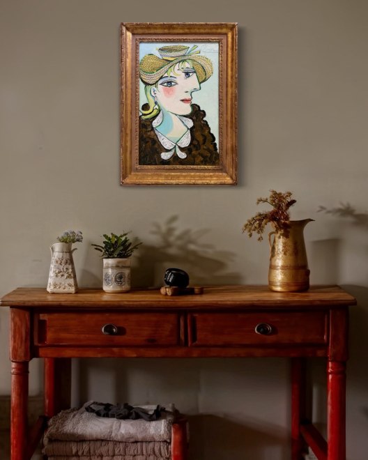 Girl in a straw hat