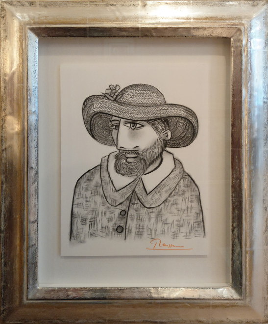 Bearded man with straw hat