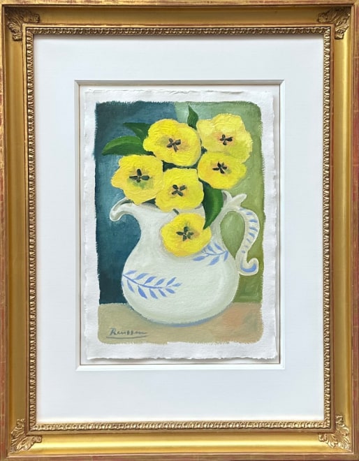 Size M | Yellow violets in a pitcher