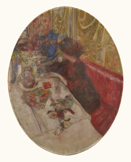<span class="artist"><strong>Edouard Vuillard</strong></span>, <span class="title"><em>Woman in a Restaurant </em>, 1918</span>