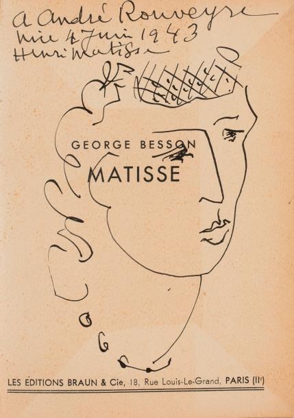 HENRI MATISSE (1869-1954)  TÊTE DE FEMME, 1943