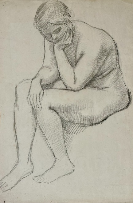 Roger Fry, Seated Female Nude, c. 1920