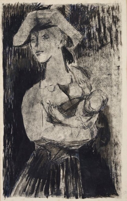 Kenneth Lauder, Woman and Child, 1950