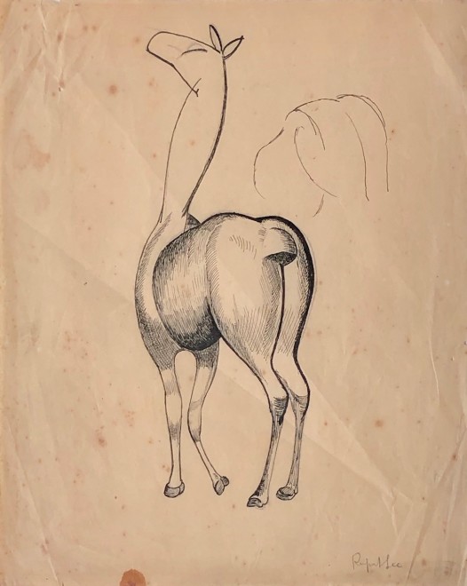 Rupert Lee, Cubist Horse Study, 1920