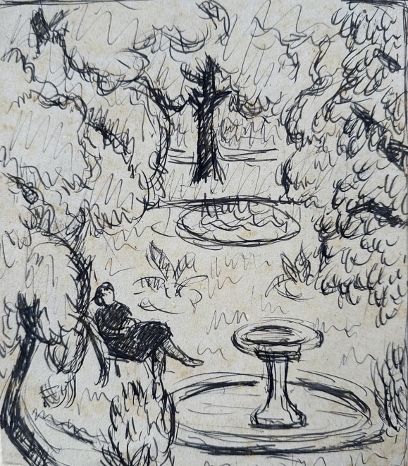 Roger Fry, Study for 'A London Garden', c. 1919