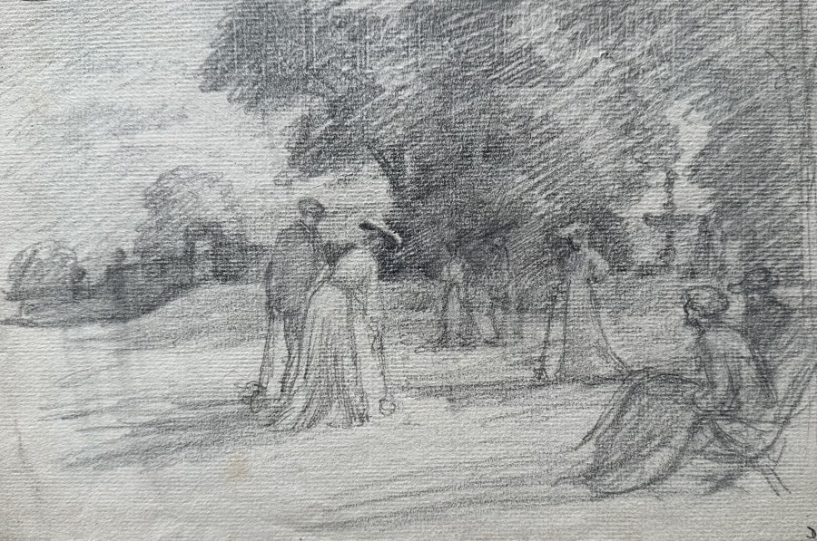 Roger Fry, Croquet, c. 1900