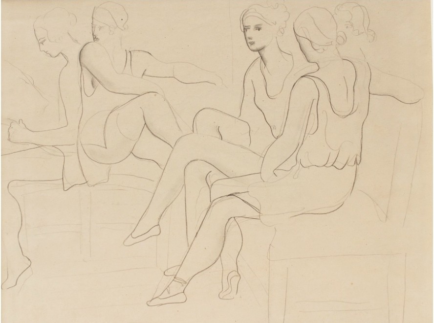 Christopher Wood (1901-1930)  Study of Dancers (Romeo and Juliet) II, 1925