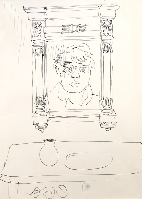 Glyn Morgan, Self Portrait, 1951