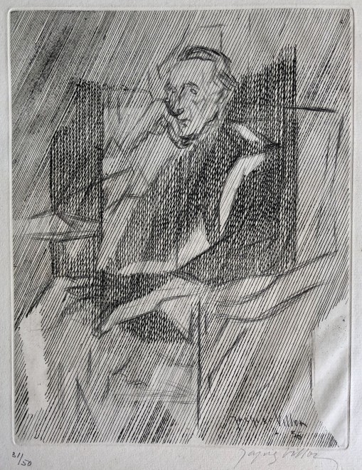 Jacques Villon, Portrait of Marcel Duchamp, 1956