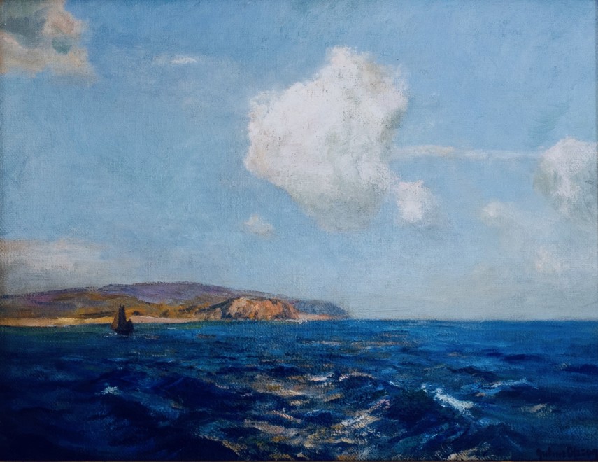 Julius Olsson, Sailing Off the Cornish Coast, c. 1895