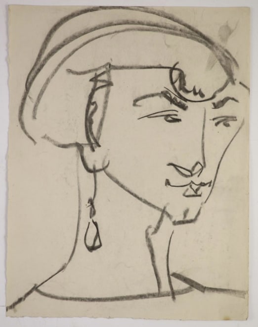 Henri Gaudier-Brzeska, Portrait Study (Possibly Ezra Pound), 1913