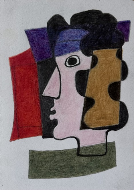 Bryan Ingham, Head in Profile, 1996