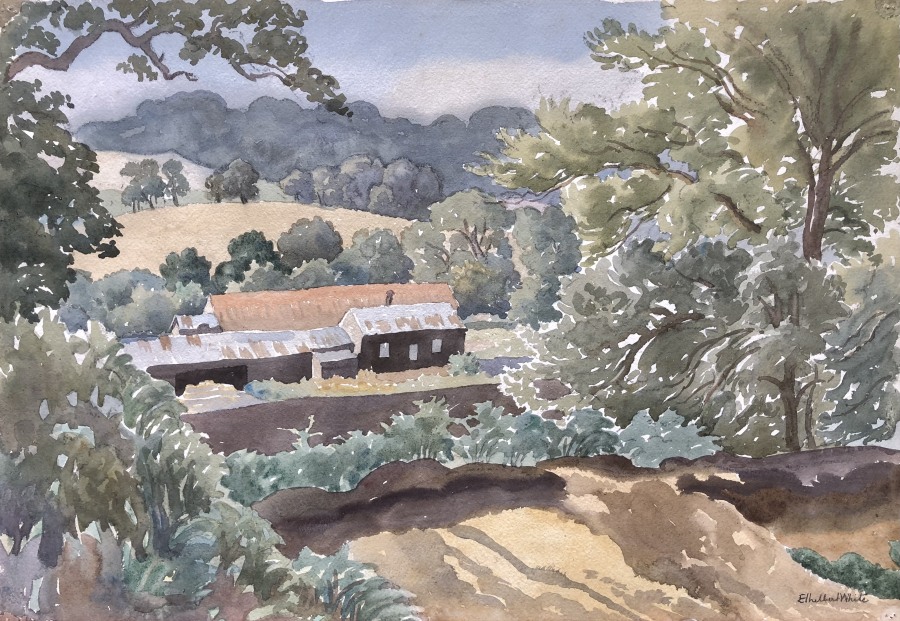 Ethelbert White, Somerset Farm, c. 1938