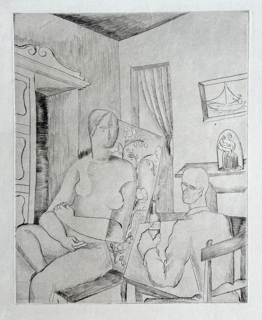 Ossip Zadkine, Cubist Interior, c. 1919