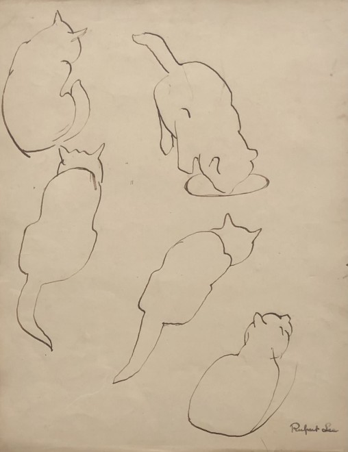 Rupert Lee, Cat Studies, c. 1920