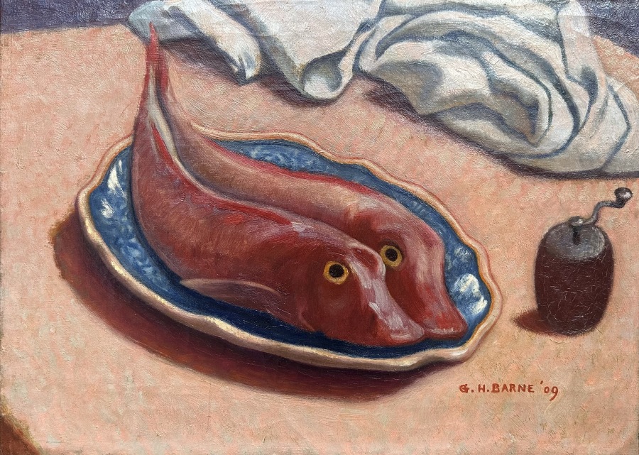 George Barne, Still Life with Red Mullet, 1909