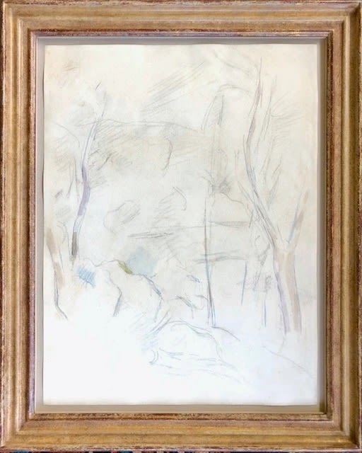 Paul Cézanne, Rochers et arbres, 1890-95