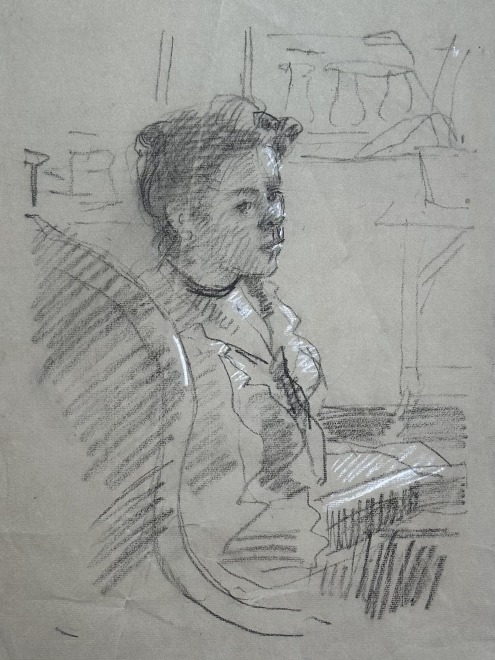 Edward Le Bas, Study of a Woman, c. 1920s