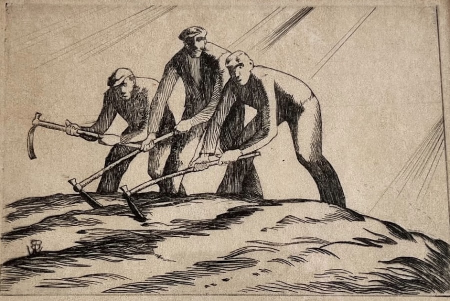 Ethelbert White, Men Digging, c. 1915