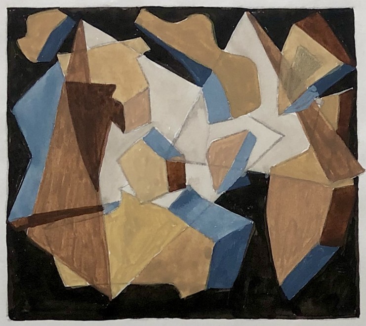 Doris Hatt, Cubist Landscape Composition, c. 1950's