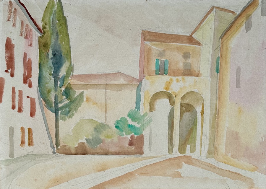 Roger Fry, Italian Courtyard, 1913