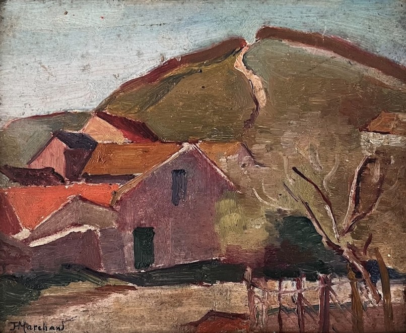 Man Ray, Maurice de Vlaminck with a Fang (Gabon) Figure, c. 1920