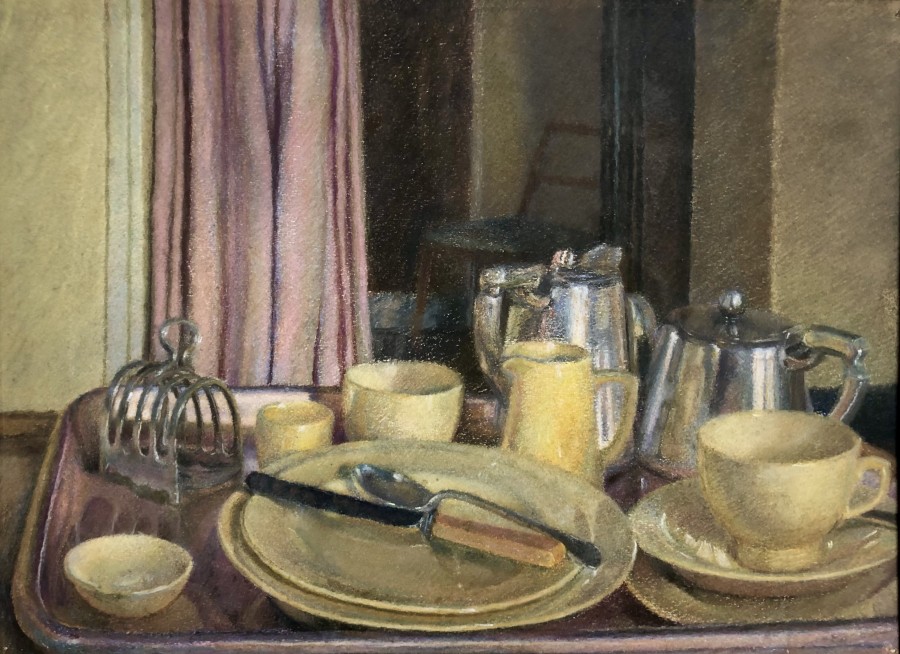 Hilda Carline, The Breakfast Table, Cookham, 1926