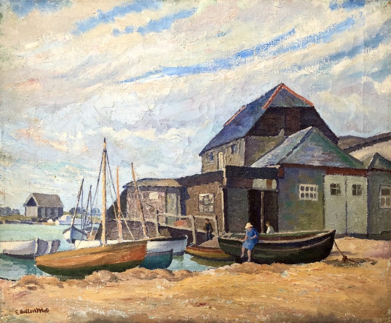 Ethelbert White, Littlehampton Harbour, c. 1935