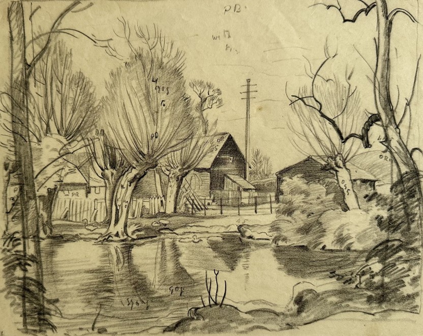 Ethelbert White, Sussex Farm, c. 1930