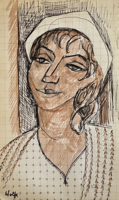 Edward Wolfe, Woman with Headscarf, 1934