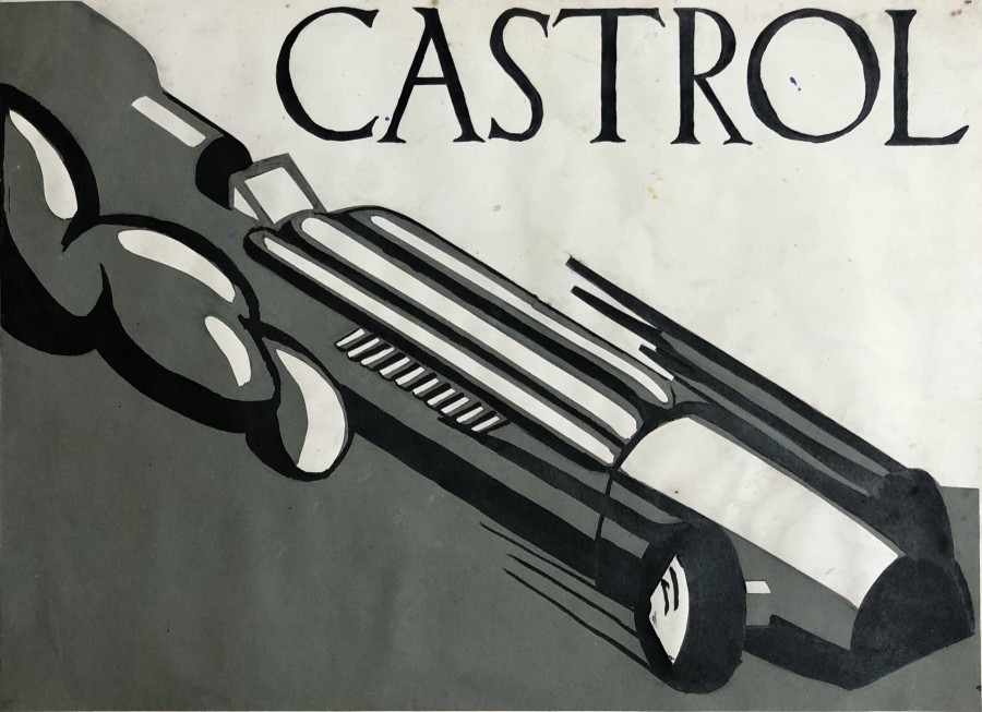 Rowland Hill, Speed - Design for Castrol, 1939