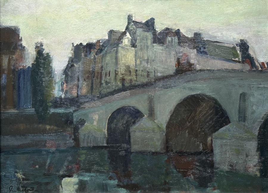 Harry Rutherford, Bridge, Paris, c. 1948