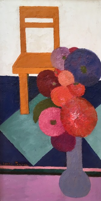 Clarisse Loxton Peacock, Still life with Flowers and Chair