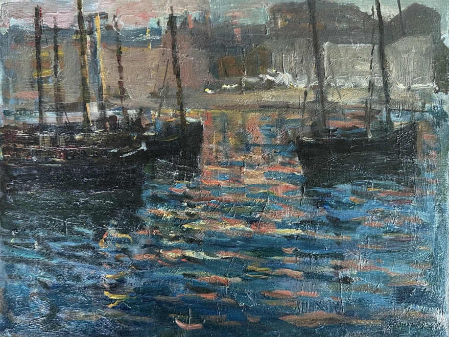 Gwendoline Hopton, St. Ives Harbour, Evening, c. 1910