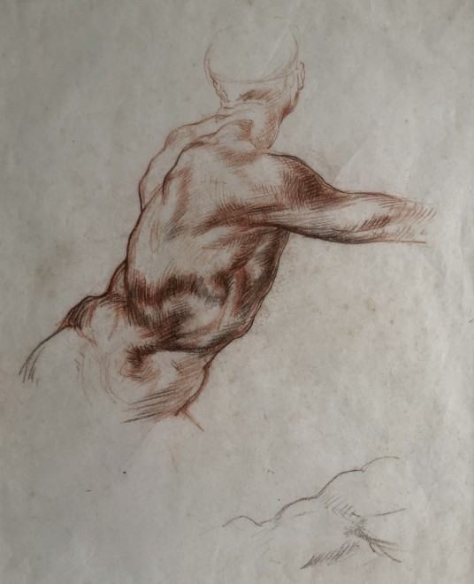 Dorothea Maclagan, Drawing after Michelangelo, c. 1920