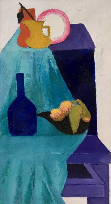 Clarisse Loxton Peacock, Still Life with Blue Vase