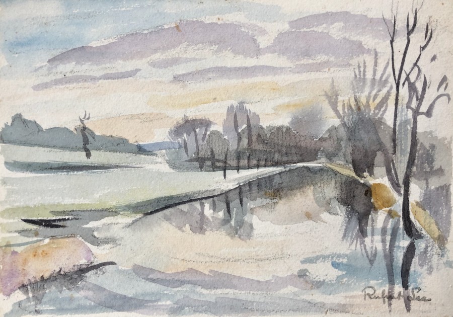 Rupert Lee, Sussex Landscape in Winter, c. 1930s
