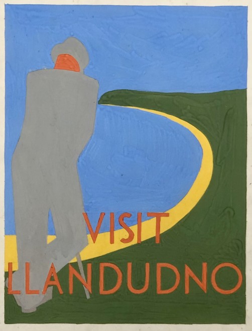 Rowland Hill, Visit Llandudno (design for poster, 1939