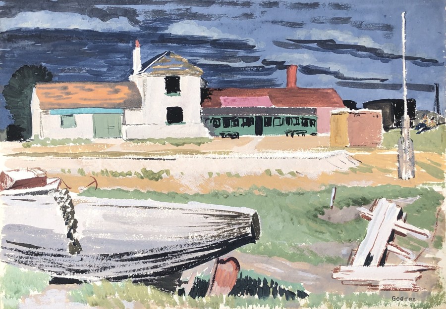 Margaret Geddes, A Norfolk Boatyard, 1939