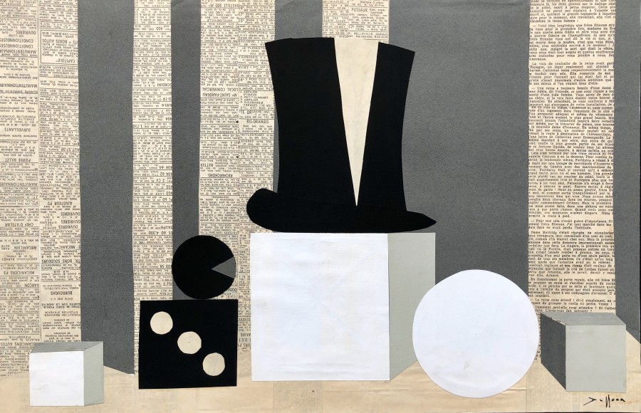 Jacques André Duffour, Still Life with Top Hat and Dice, c. 1955