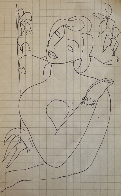 Edward Wolfe, Nude with Flowers, 1934
