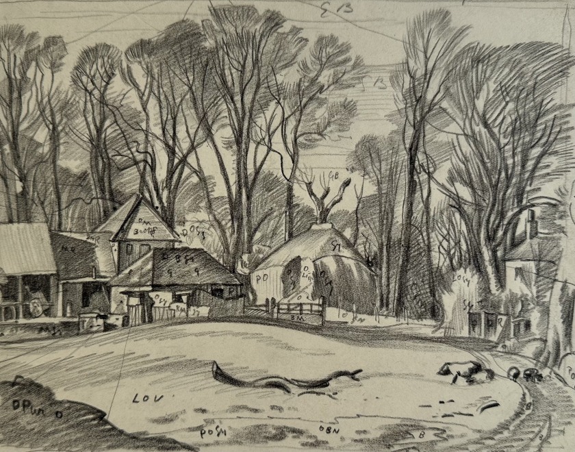 Ethelbert White, Sussex Farmyard, c. 1930