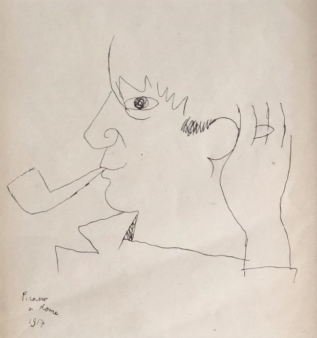 Jean Cocteau, Picasso a Rome, 1917