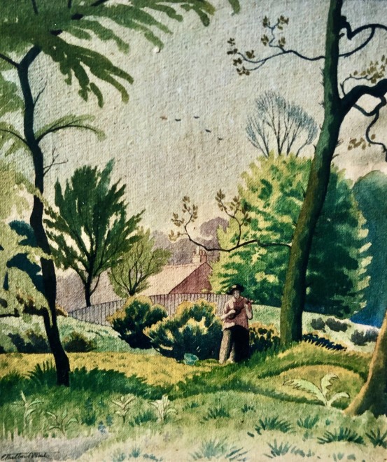 Ethelbert White, Betty in The Garden, 1926