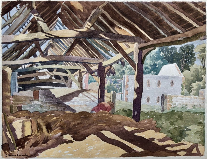 Ethelbert White, Betty in the Old Hay Barn, c. 1930