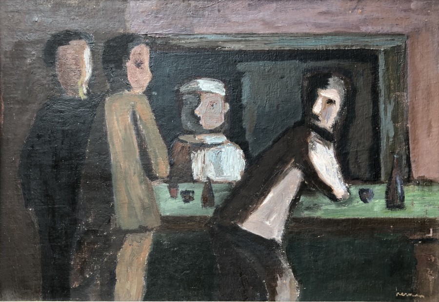 Hubert Hennes, The Bar, c. 1955