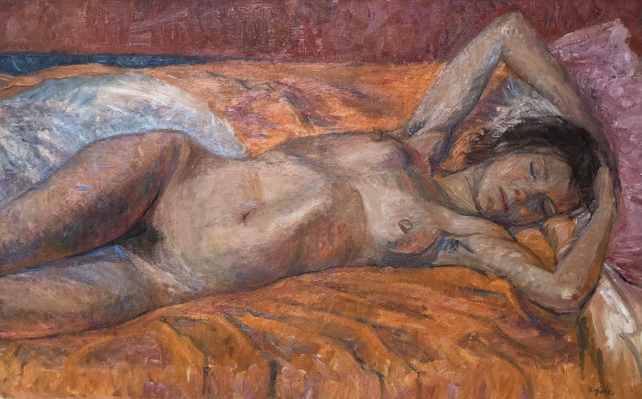 Frederick Gore, Nude Asleep, 1960