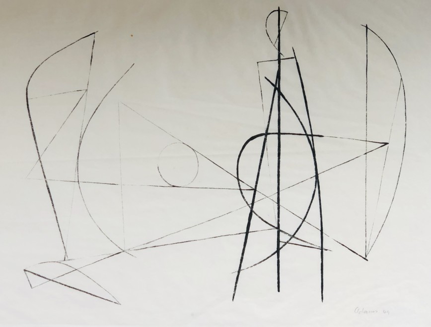 Robert Adams, Linear Composition, 1949