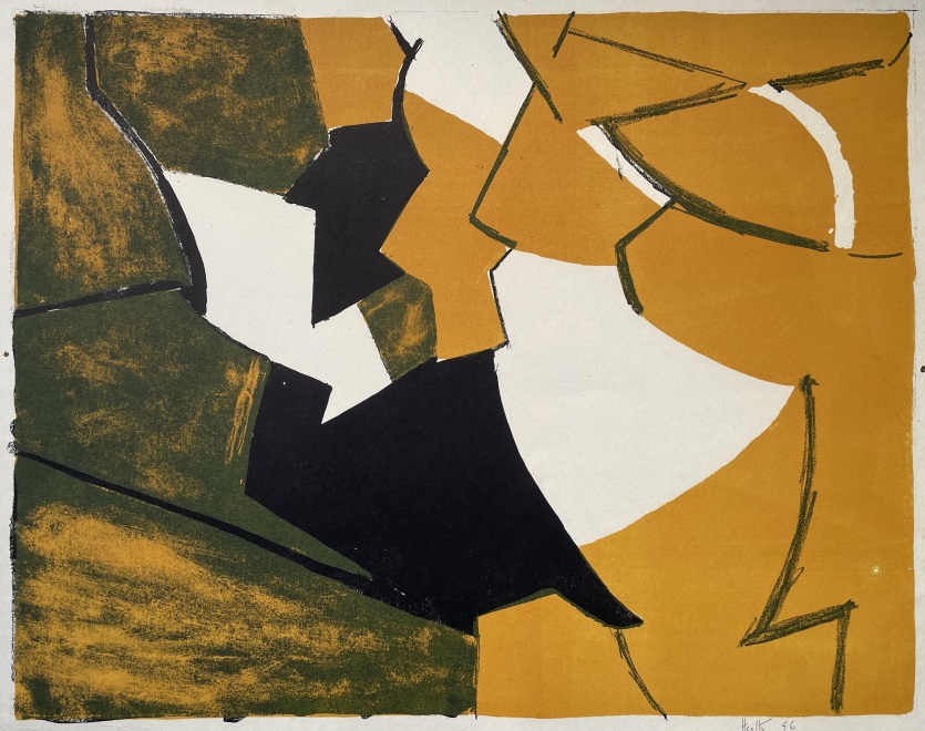 Adrian Heath, Orange, Black & White, 1956